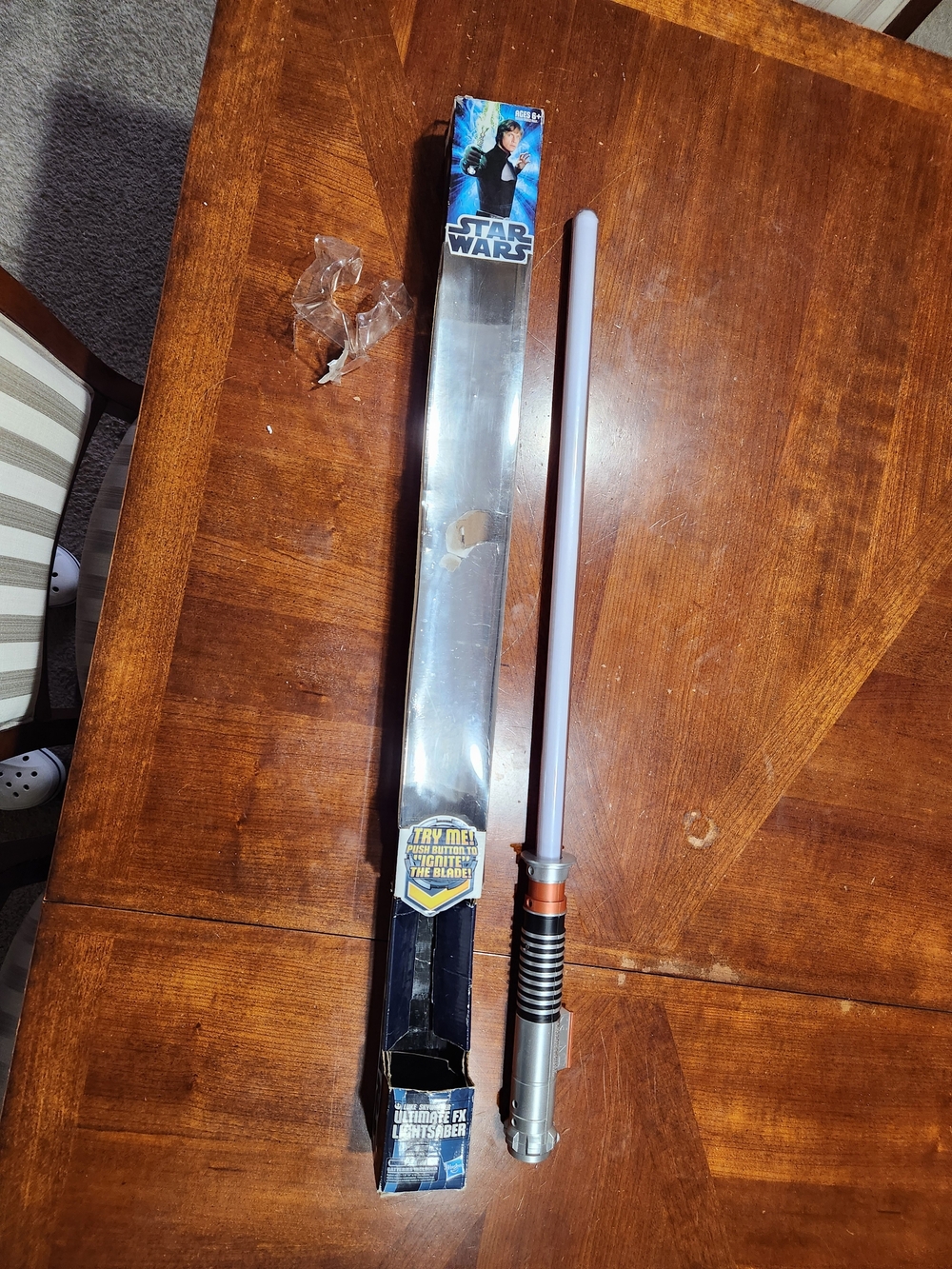 2016 Star Wars Gray Lightsaber Toy with Silver Hilt -